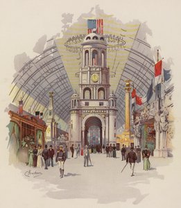 Intérieur du Bâtiment des Manufactures et des Arts Libéraux - American School